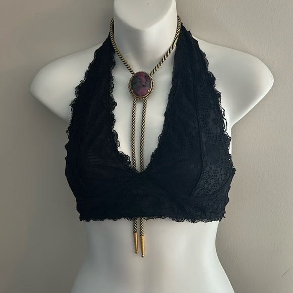 Authentic Agate Cabochon Pendant Western Bolo Tie - Picture 2 of 16